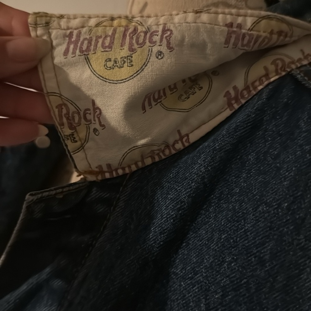 Hard Rock Cafe London Rare Denim Jacket Large Excellent Condition - Picture 6 of 7